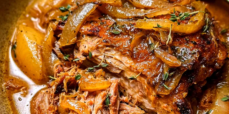 Apple Cider Braised Pork Shoulder