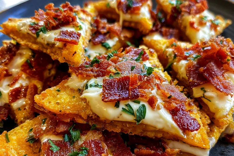 Cooking process for Bacon Cream Cheese Triangles