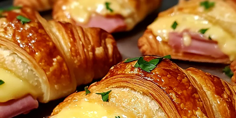 Baked Ham and Cheese Croissant
