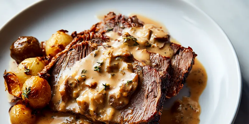 Beef Tenderloin with Mushroom Cognac Sauce
