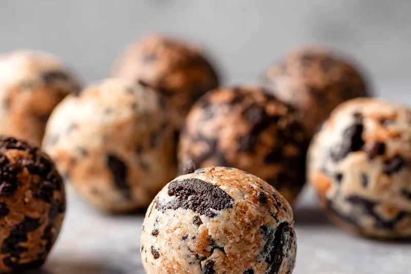 Ingredients for Oreo protein balls laid out on a table