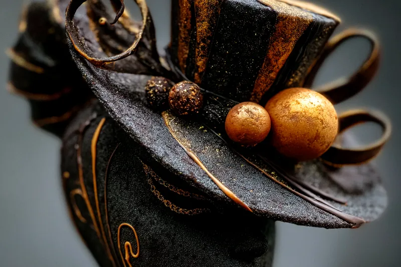 Baking the Black Velvet Halloween Cake in the oven
