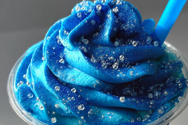 Fresh ingredients for Blue Frost Slushy Delight