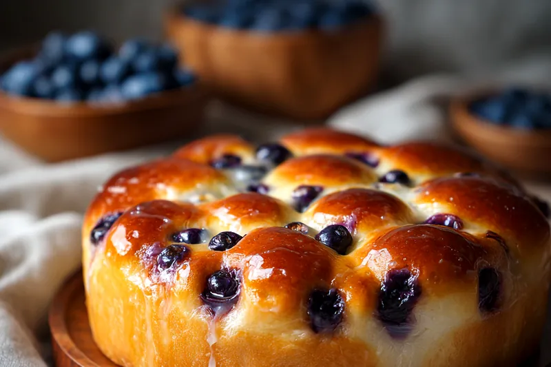 Cooking process for Blueberry Cottage Cheese Bread