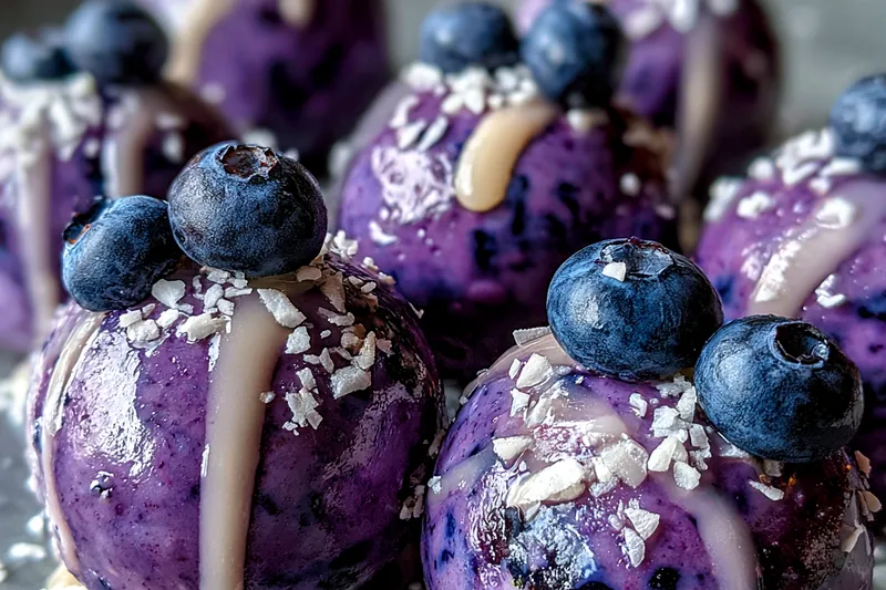 Fresh ingredients for Blueberry Protein Energy Bites