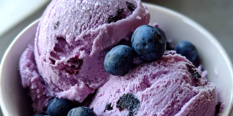 Delicious Blueberry Yogurt Delight served on a plate