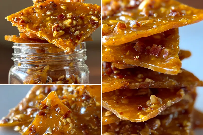 Cooking process for Bourbon Bacon Nut Brittle