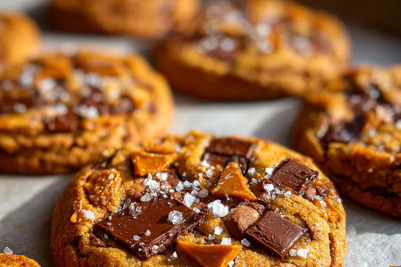 Cooking process for Brown Butter Toffee Cookies