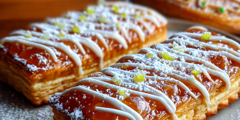 Brown Sugar Iced Pastries