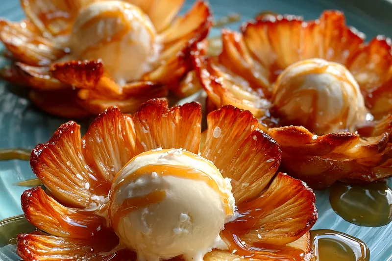 Fresh ingredients for Caramel Apple Bloom Dessert