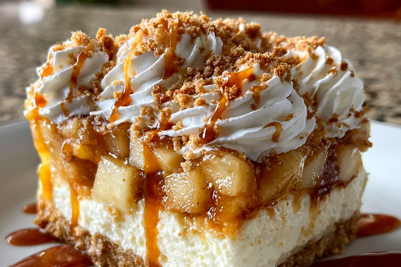 Fresh ingredients for Caramel Apple Cheesecake Delight