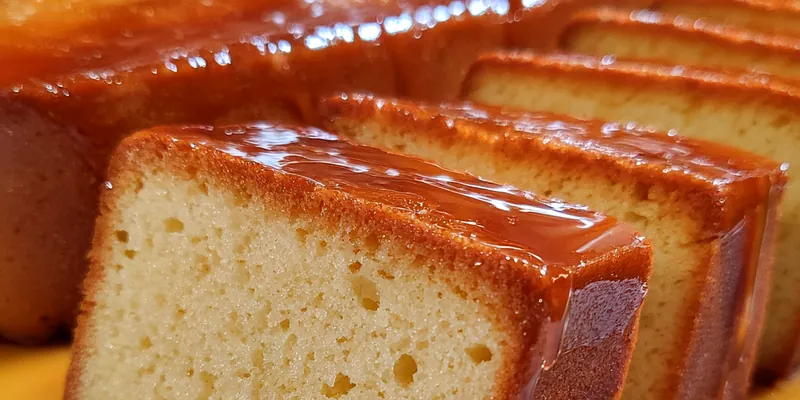 Caramel Glazed Cheesecake Loaf