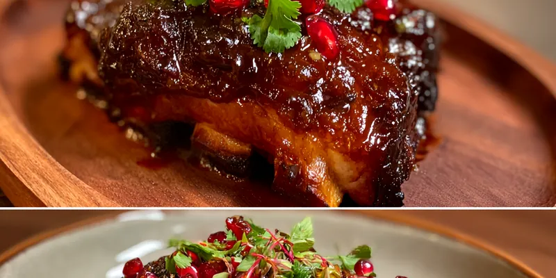 Delicious Caramelized Beef Short Ribs served on a plate