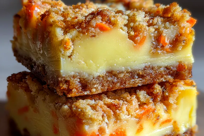 Fresh ingredients for Carrot Cream Dessert Bars