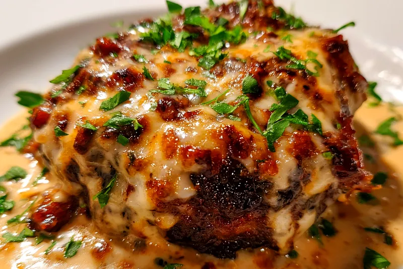 Cooking process for Cheesy Baked Hamburger Delight