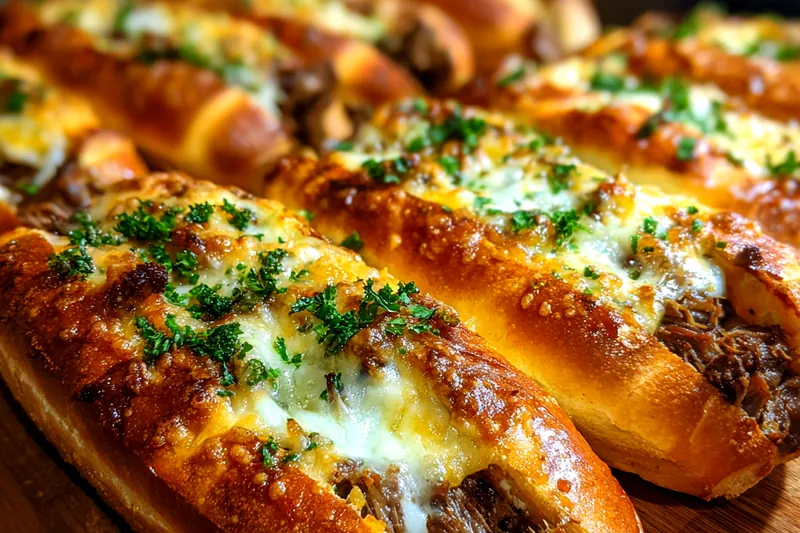 Fresh ingredients for Cheesy Beef Stuffed Rolls