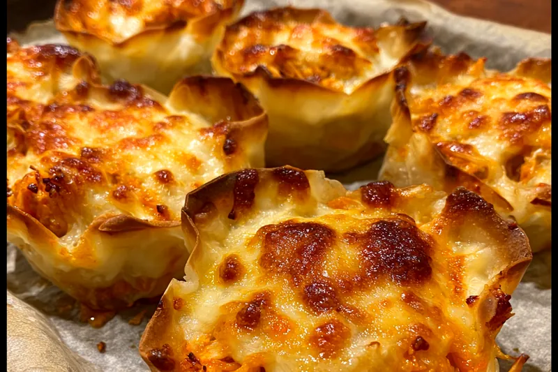 Cooking process for Cheesy Buffalo Chicken Pockets