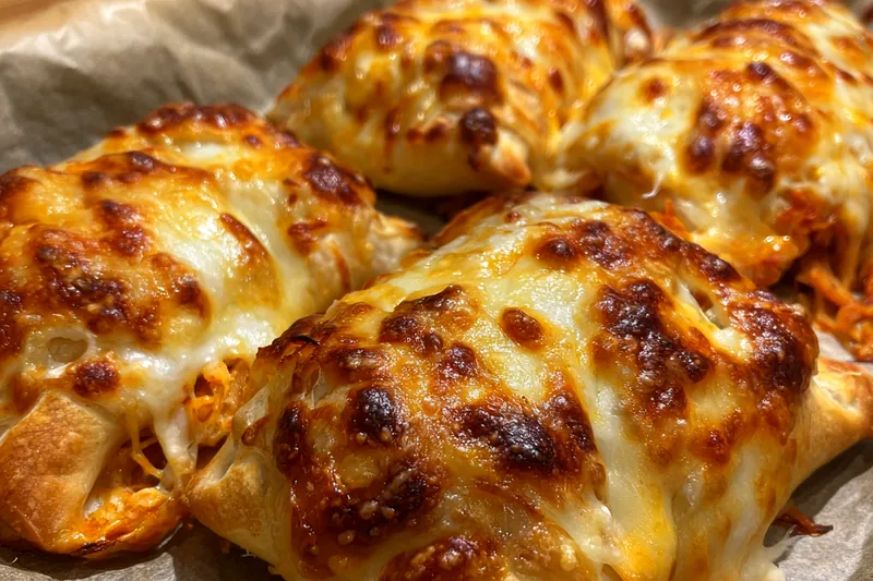 Fresh ingredients for Cheesy Buffalo Chicken Pockets