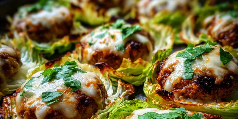 Delicious Cheesy Cabbage Burger Bake served on a plate