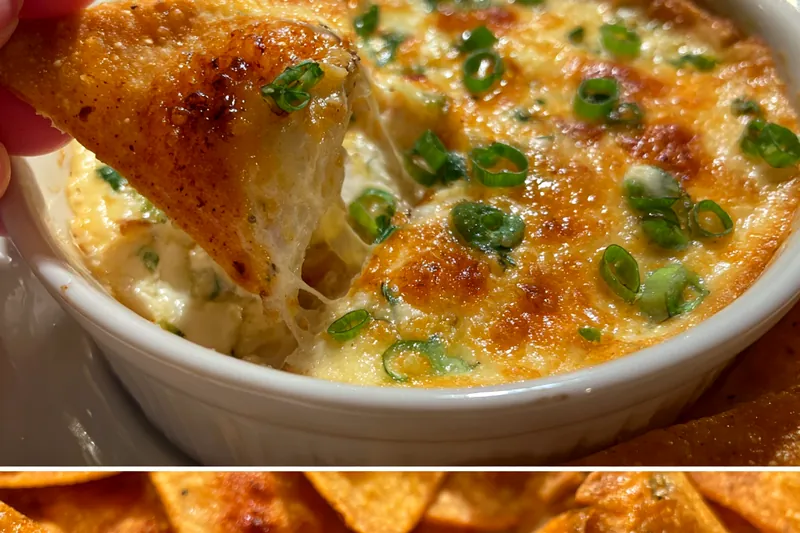 Fresh ingredients for Cheesy Crab Dip with Wontons