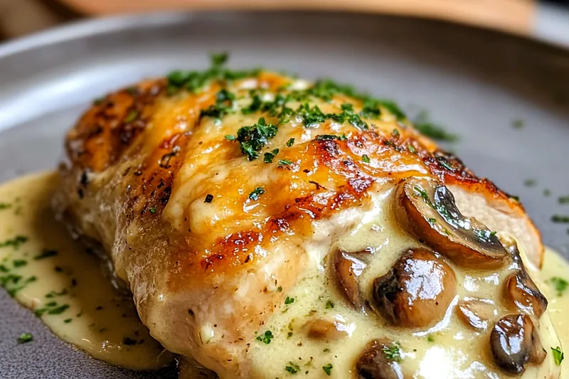 An assortment of fresh ingredients for Savory Stuffed Chicken Delight including chicken, spinach, and cheeses.