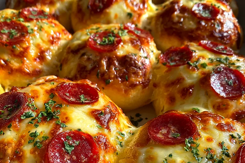 Fresh ingredients for Cheesy Pepperoni Bites