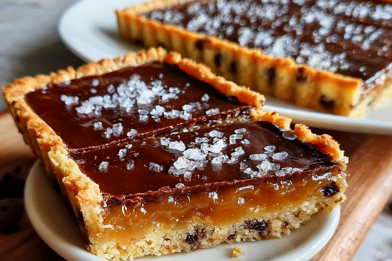 Cooking process for Chocolate Caramel Tart Delight