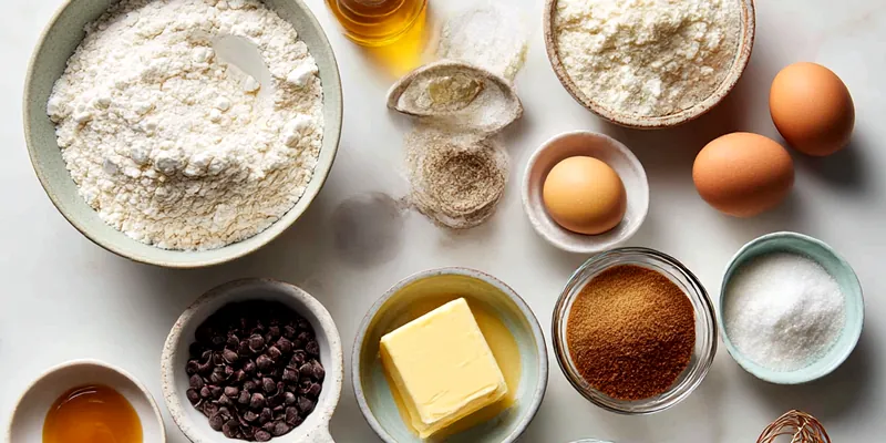 Multiple chocolate chip brownie swirl cookies arranged on a dark slate surface, showing distinctive spiral patterns with golden cookie dough and dark brownie layers, chocolate chips pressed in centers