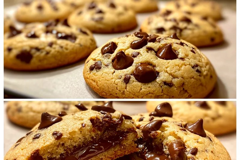 Fresh ingredients for Chocolate Chip Cheesecake Cookies