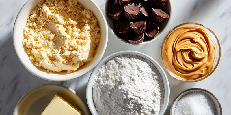Slice of chocolate peanut butter poke cake showing layers of moist chocolate cake, peanut butter filling, and glossy chocolate ganache topped with peanut butter cups and peanuts