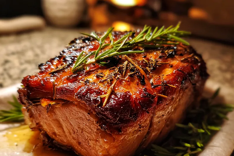 Array of ingredients for the stuffed pork roast.