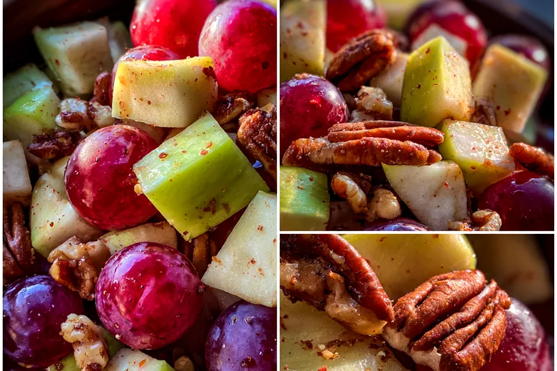 Cooking process for Cinnamon Apple Grape Salad