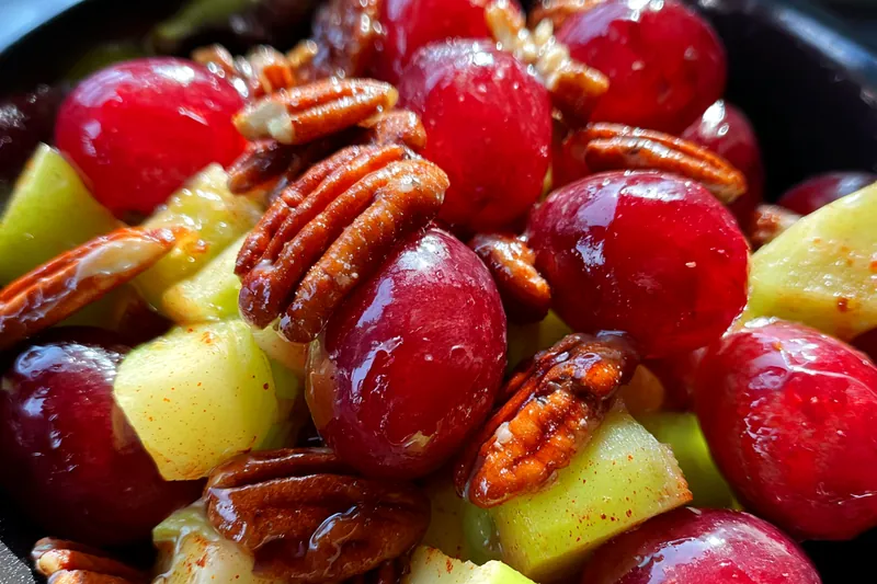 Fresh ingredients for Cinnamon Apple Nut Medley