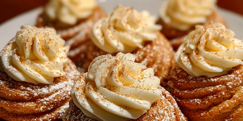 Delicious Cinnamon Cream Swirl Cookies served on a plate
