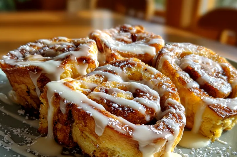 A vibrant arrangement of all ingredients laid out for Decadent Cinnamon Roll Delight, including flour, sugar, butter, and spices.