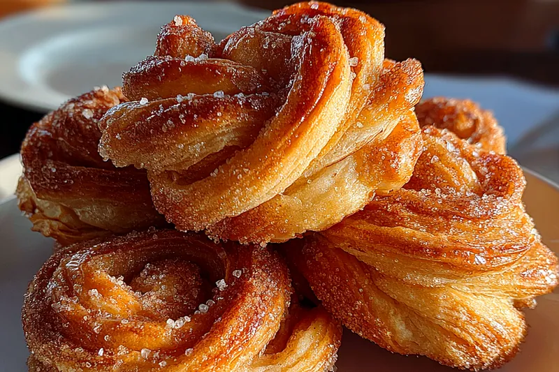 Cooking process for Cinnamon Sugar Pastry Twists