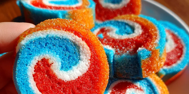 Colorful Gelatin Swirl Treats