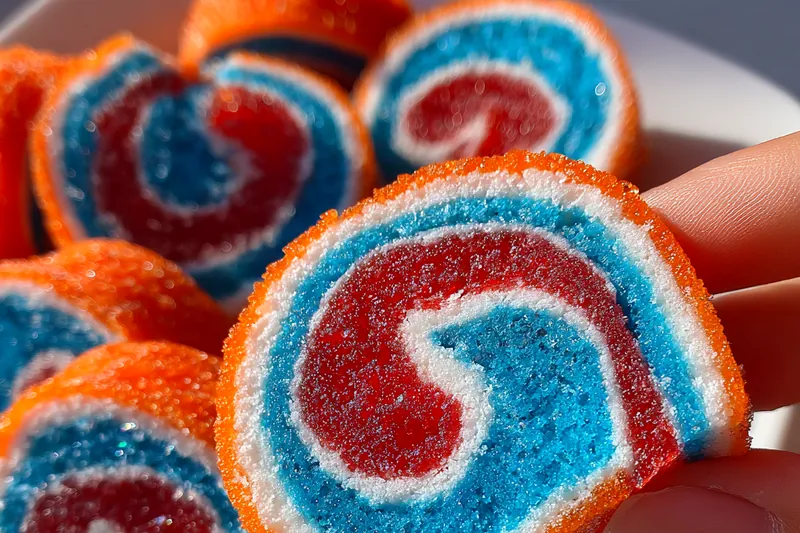 Fresh ingredients for Colorful Gelatin Swirl Treats