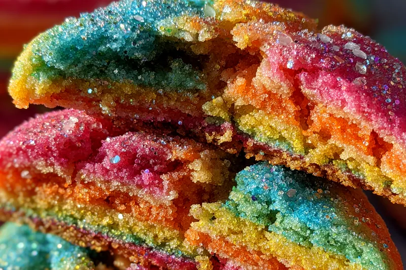 Fresh ingredients for Colorful Sugar Cookies Delight