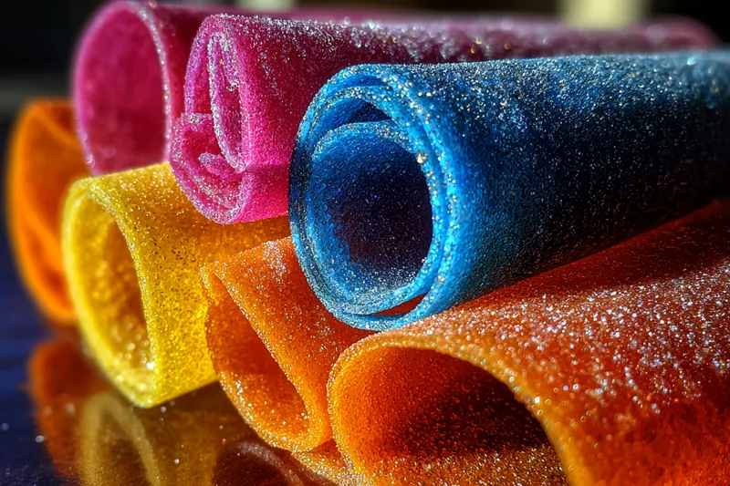 Cooking process for Colorful Sugary Fruit Rolls