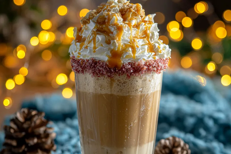 An array of ingredients for Festive Chai Latte Delight, including tea, spices, milk, and sweeteners, beautifully arranged.