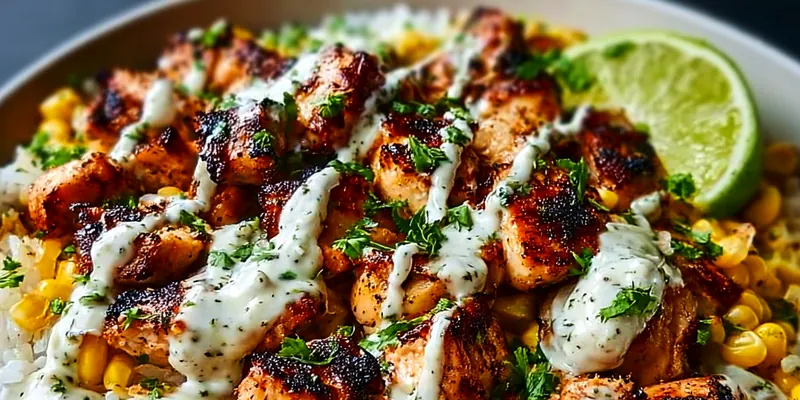 Corn Chicken Rice Bowl