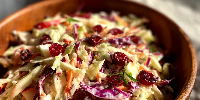 Cranberry Apple Slaw