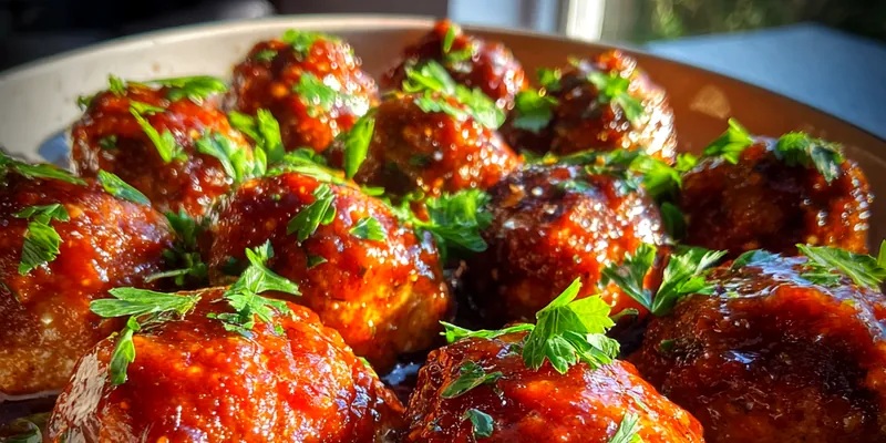 Cranberry Glazed Meatballs