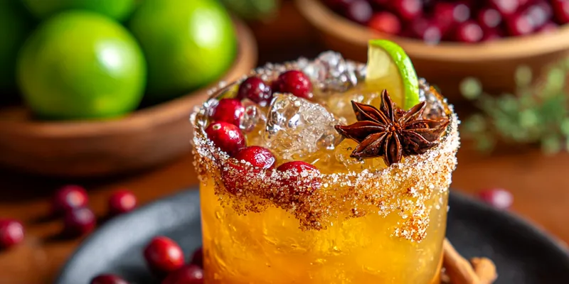 Cranberry Lime Holiday Beverage
