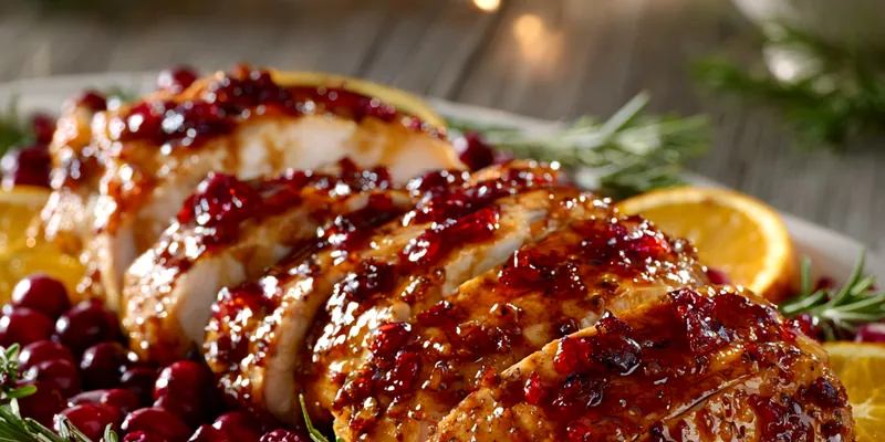 Cranberry Orange Glazed Turkey Breast