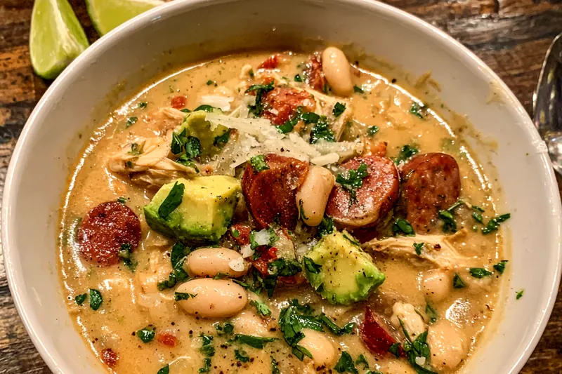 Cooking process for Creamy Avocado Chicken Stew