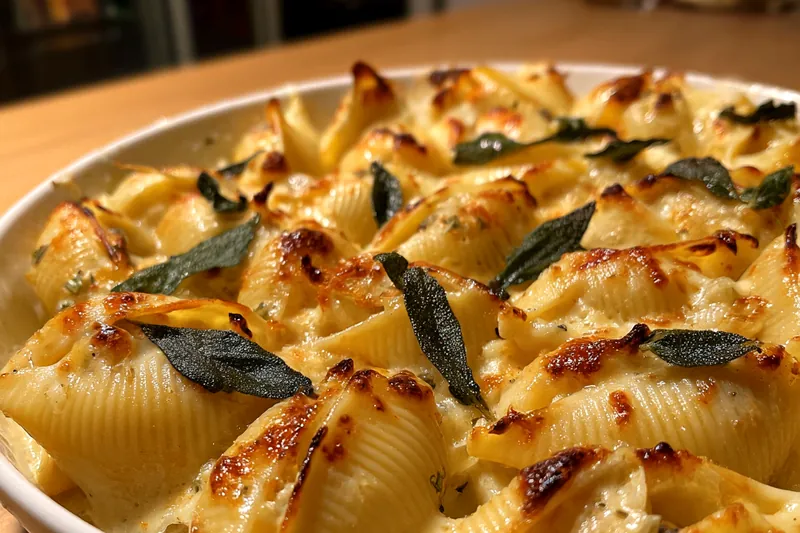 Fresh ingredients for Creamy Baked Pumpkin Shells