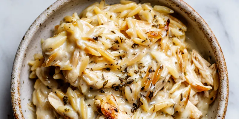Creamy Chicken Alfredo Baked Pasta