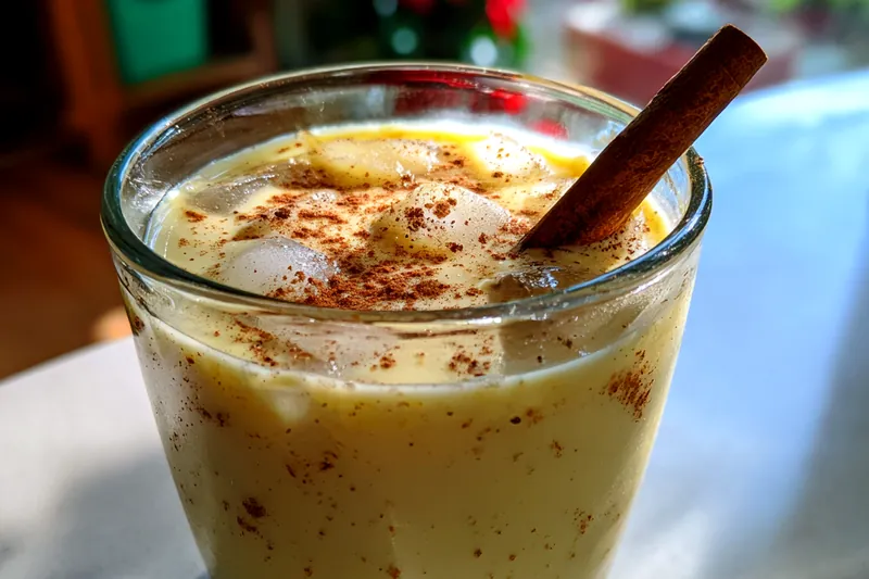 Fresh ingredients for Creamy Cinnamon Holiday Beverage